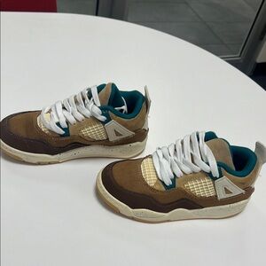 Stylish Brown and Tan Sneakers